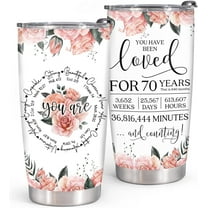 Birthday Gifts For Women, Mom, Grandma, Sister – Christian Gifts For Women – 70th Birthday Gifts For Women, Inspiration Religious Gifts For Women For Christmas Birthday 20oz Tumbler Travel Coffee Cup