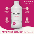 thumbnail image 2 of HALLUSA NATURAL Collagen Supplements with Vitamin C, Liquid Hydrolyzed Collagen 16oz for Hair, Skin, Nails, Bone & Joint Support, 2 of 7