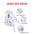 thumbnail image 2 of 1 Pair Golf Gloves Comfortable Woman Wearing Golfing Gloves Hand Cover Reliable Protective Accessories Sport Accessory with Printed Pattern for Protect Use, 2 of 7