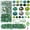 Green, variant on 1000 round glass beads (4/6/8 mm) for jewelry making, electroplated round crystal spacers, suitable for DIY bracelets and necklaces, available in a variety of colors.
