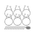 thumbnail image 1 of 6pcs Adjustable Picture Hanging Wire Kit With D Rings Duty Mirror Hanging Wire Supports 50 Lbs For, 1 of 5