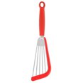 thumbnail image 4 of Homerr Cooking Spatula Frying Shovel Cooking Spatula Non slip Long Handle Hollow Out Multifunctional Stainless Steel Silicone Fish Shovel, 4 of 7