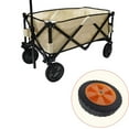thumbnail image 3 of Roue de Remplacement pour Chariot de Jardin 7 Pouces Pliable Double Roulement, 3 of 8