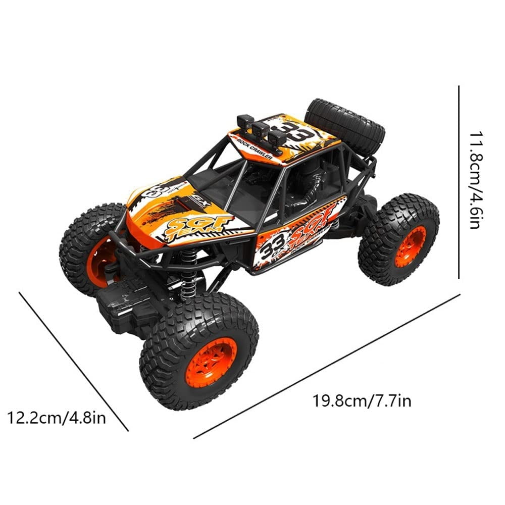 4WD RC Car for Kids, 2.4GHz High Speed Off-Road Buggy Truck, Remote Control Stunt Car Toy for Boys Girls Perfect Birthday Gifts