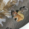 thumbnail image 2 of Northlight 5.25" Beige and White Glittered Stuffed Squirrel Christmas Ornament, 2 of 3