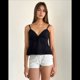 thumbnail image 5 of Camisola Sin Mangas con Tirantes Finos para Mujer, Top de Verano para Salir Negro M, 5 of 10