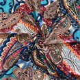 thumbnail image 3 of ITY Fabric Paisley Maize (10-3) Print Polyester Lycra Knit Jersey 2 Way Spandex Stretch 58" Wide, 3 of 3