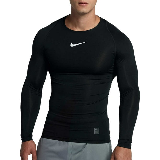 Segundo grado Pensar en el futuro Solicitud Nike Men's Pro Long Sleeve Compression Top - Walmart.com