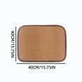 thumbnail image 3 of MMJ Natural Rattan Woven Seat Cushion Grass Mat Breathable Summer Cool Pad for Chair Sofa Office Kitchen, 3 of 7