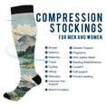 thumbnail image 2 of FORMRS Womens Knee High Socks Casual Long Thick Travel Daily Wear, 1 Pair, Watercolor Mountatin, 2 of 6