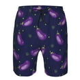 thumbnail image 4 of Kdxio Eggplant Pattern Mens Casual Shorts - Drawstring Summer Beach Sports Shorts for Men, 4 of 9