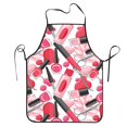 thumbnail image 5 of Uemuo Makeup Printed Bib Apron, Adjustable , Water and Oil Resistant, Cooking Kitchen Chef Apron for Women Men, 5 of 5