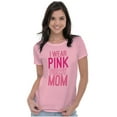 thumbnail image 3 of Breast Cancer I Wear Pink For My Mom Womens Slim Fit Graphic Tee Brisco Brands S, 3 of 5