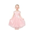 thumbnail image 2 of Girls Dress Pink Polka Dot Flower Leaf Fairy Princess Elegant Party 6 Years, 2 of 6