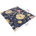 thumbnail image 4 of Pioneer Flower Floral Print Pattern Blanket,Comfortable Soft Lamb Wool Throw Blanket,All Season,Warm Lightweight Blankets for Sofa Bed Couch Living Room Chair,50"x60", 4 of 4