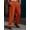 Orange, variant on Mens Loose Fit Suit Dress Pants Casual Business Straight Leg Formal Pants Wrinkle Free Flat Front Work Trousers White XXL