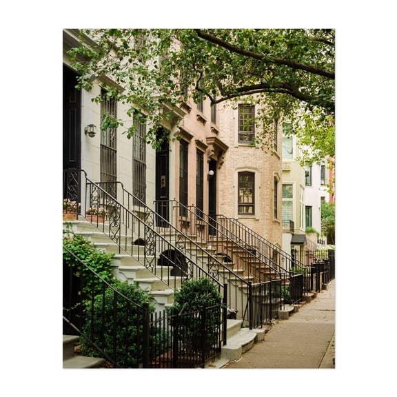Upper East Side Brownstones 03 - Manhattan New York Photography Unframed Wall Art Print 8 x 10 inches