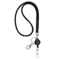 thumbnail image 1 of SUTENGDA ID Card Lanyard 32.9” Breakaway Safety Clasp Rhinestone Lanyards Crystal ID Card Holder (White Retractable Badge), 1 of 7