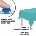 thumbnail image 2 of Amscan Plastic Table Cover Roll with Slide Cutter, Robin’s Egg Blue, 54 in x 126 ft, 2 of 6