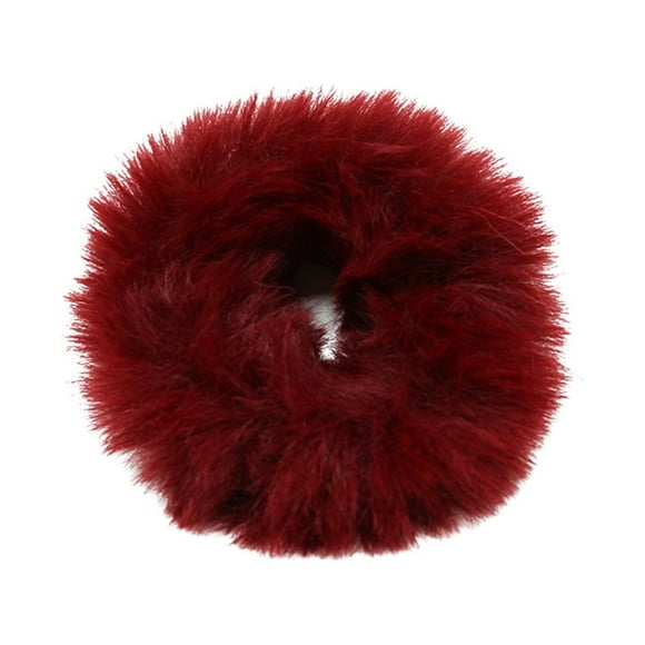 Women Fashion Hairy Curly Hair, Lovely Hair Band, Leather Band Girl, Color Hairy Candy Hair Circle, Elastic Hair Band, Bun, Horsetail Clip Girl, Women's Hair Accessories