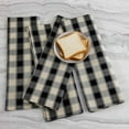 thumbnail image 6 of Buffalo Plaid Placemats Set of 6 Farmhouse Place Mats for Kitchen Table, 12 x 18 inches, Black and White, 6 of 6
