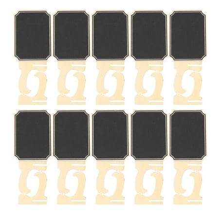 

20 Pack Mini with Support Easels Stand Place Cards Small Rectangle Little Wood Blackboard for Weddings Birthday Parties Food Label Table Number Message Board Signs
