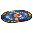 thumbnail image 2 of Carpets for Kids Sunny Day Learn/Play Oval Rug - 11.67 ft Length x 99" Width - Oval, 2 of 2