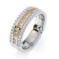 thumbnail image 3 of 925 Sterling Silver Round-Cut 1.5 Ctw Yellow Citrine Gemstone Eternity Band Ring – Symbol of Endless Love, Graduation Gift For Her_6.5, 3 of 5