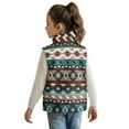 thumbnail image 3 of Pzuqiu Aztec Tribal Boy Outerwear Vest 4T Vest Zip Up Sleeveless for Boy Lightweight Breathable Fall Outerwear Versatile Warm Winter Coat with Pocket Fashion for Daily Life, 3 of 7