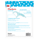 Plackers Twin-Line Dental Flossers, Cool Mint Flavor, 150 Count (Pack ...