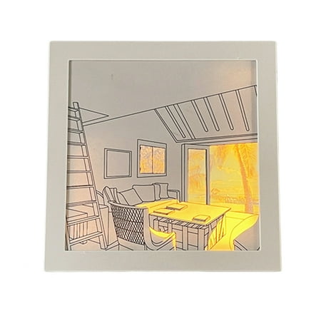 

INS LED Decorative Painting Light Modern Creative Style Simulate Sunshine Drawing Night Light for Bedroom Living Room