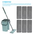 thumbnail image 3 of De Cubo De Hisopo, Trapeadores Giratorios De 360 ​​Grados, Juego De Cubo De Trapeadores Sin Esfuerzo Con 6 Almohadillas De Limpieza 1 Juego Advancent HA015625-00, 3 of 7