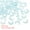 Blue/White, variant on Moon Crescent Beads Transparent Crystal Glass Moon Beads Spacer Tiny Hanging Bead Red, 100Pack