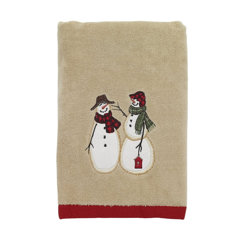 Avanti Holiday Snowmen Gathering Hand Towel