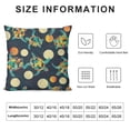 thumbnail image 5 of Orinice Turtles Pattern Circles Graphic Decorative Throw Pillow Cover for Home Couch Living Room Bed Sofa - High-Quality Short Plush 1PC 18x18in, 5 of 5