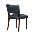 thumbnail image 5 of DeeHome Bryson Midnight Blue Faux Leather Dining Chair - Set of 2, 5 of 9