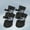 Black, variant on Firefly Hope Winter Anti-Slip Dog Boots, Paw Protector with Reflective Straps for Small & Medium Dogs,Size 4,4PCS,Black