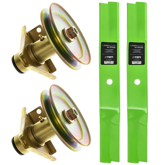 8TEN Spindle Low Lift Blade Kit for John Deere STX38 AM100946 MK1002185