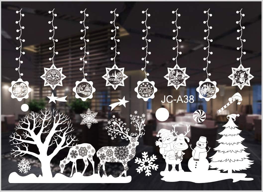 Our Window Christmas Sticker can be Removed Without Residue Easy to Remove which is Easy to Peel and Stick. 