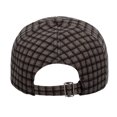 thumbnail image 5 of Yuanlong Unisex Plaid Baseball Cap Classic Grid Pattern Sun Hat Adjustable Winter Wind Blocking Casual Daily Travel Headwear, 5 of 5