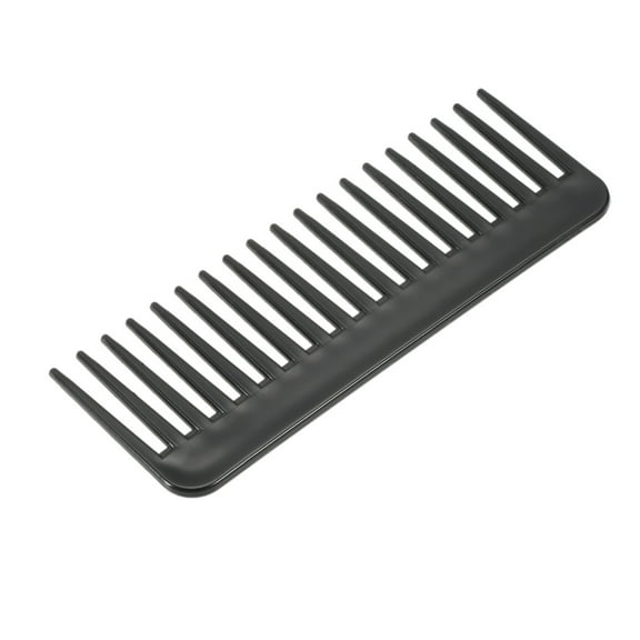 OWSOO 19 Teeth Large Wide Tooth Comb Detangling Hairbrush Massage Hairdressing Comb Black