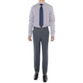 thumbnail image 4 of LN LUCIANO NATAZZI Men's Bird's Eye 160'S Wool Suit Two Button Side Vent Jacket Stone Blue, 4 of 5