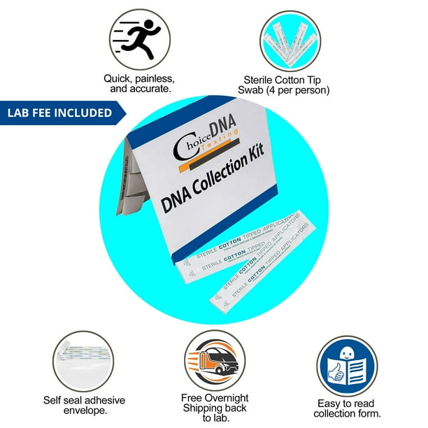 twin zygosity dna testing home test kit with 3 6 day results for 2 twins