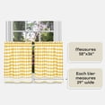 thumbnail image 4 of Cortina ACHIM Buffalo Check Juego de Pares 147x91 cm Amarillo, 4 of 6