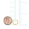 thumbnail image 5 of 14k Yellow Gold Tubular Hoop Earrings, 2x12mm, 5 of 6