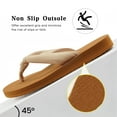 thumbnail image 5 of Ecetana Flip Flops for Women Comfort Yoga Mat Summer Beach Thong Sandals with Arch Support, 5 of 7