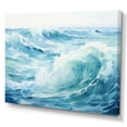 thumbnail image 2 of Designart "Scenic Blue Ocean In Motion IV" Ocean Wall Art Living Room, 2 of 7