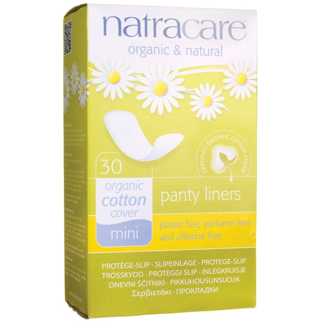 Natracare Natural Panty Liners, Mini, 30 Ct