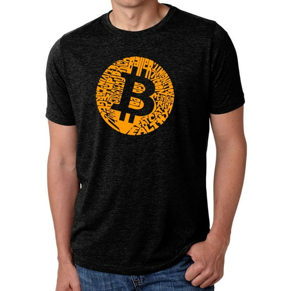 Men's Premium Blend Word Art T-shirt - Bitcoin