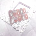 thumbnail image 1 of Press On Nails HUOGUO Shiny Bow Sweet Style 24 unidades con pegamento, 1 of 3